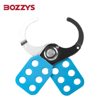 Blue Steel Group Safety LOTO Lockout Hasp Devices with 6 Holes for Multi-person Lockout Management