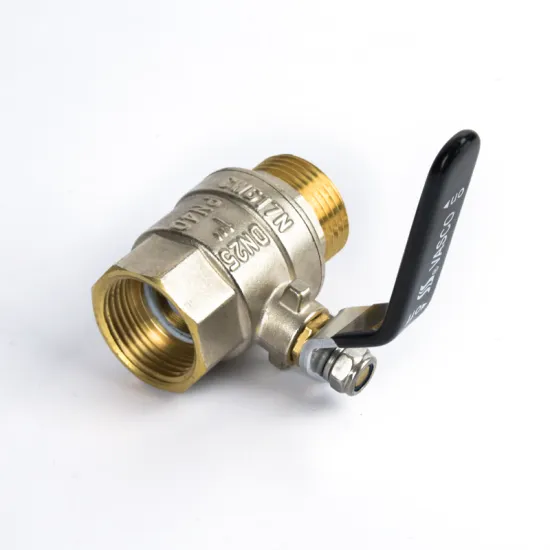 Newest professional brass ball valve with black Lever handle ball valve PN40 HPB57-3 brass ball for water system