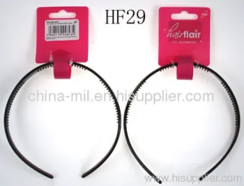 Black Plastic Headbands 