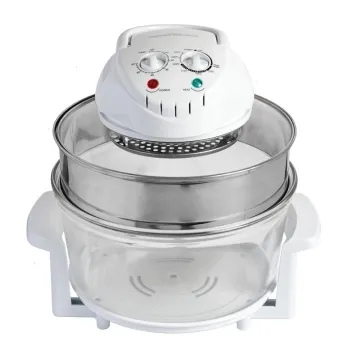 12 Litre Premium 1400W Halogen Convection Oven Cooker & Base Accessories
