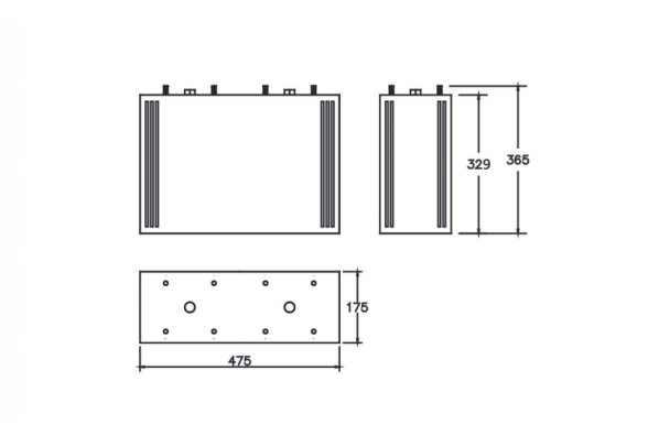 2V1000Ah Gel Battery For Solar Power System