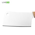 2 pcs acacia wooden handle cheese knife set