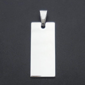 Stainless Steel Tags for Bracelets DIP in Silver Jewelry