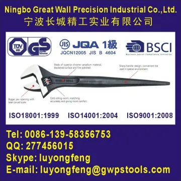 Spud adjustable wrench