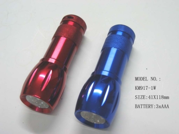 flashlight Rubber handle flash led light,battery led flashlight torch,Mini Aluminum 9 Led Flashlight