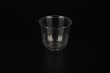 500ml pet u cup with logo printed