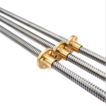 Trapezoidal Lead Screws: Brass Nut Options TR8*2, TR10*2, TR12*3, TR14*3