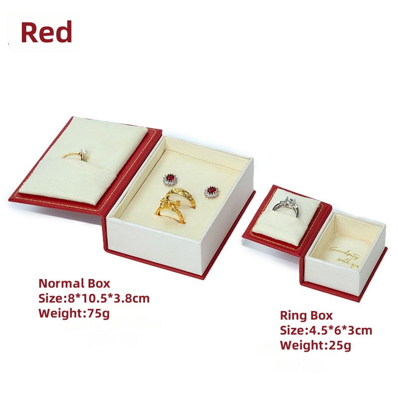 Book-style Paper Board and Velet jewelry box