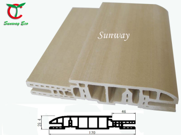 high quality waterproof temite resisting wood and pvc composite WPC door frames TCF-130C
