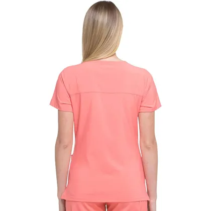Med Couture Energy Racerback V-Neck Shirttail Scrub Top Women