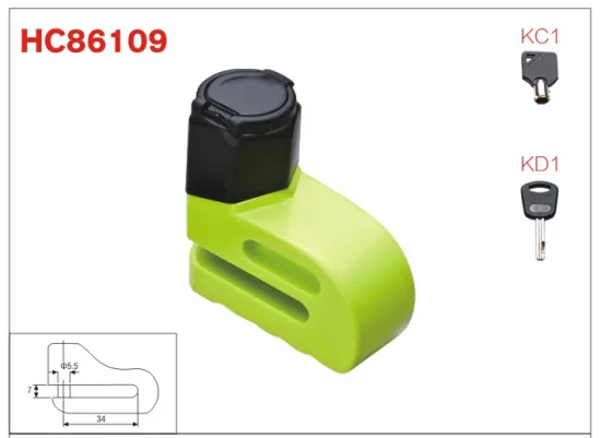 motorbk lock, disc brake lock, autobike lock HC86109