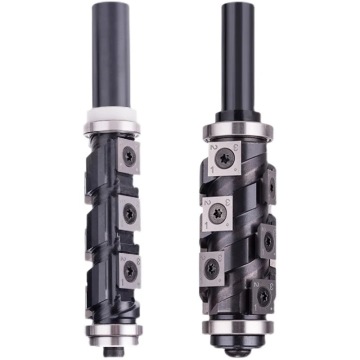 Professionell träbearbetningsrouter Bit: 1/2 tum 12mm CNC SPOILBOAR Surfacing &amp; Edge Milling Cutter med indexerbara karbidinsatser för spolning av trimning