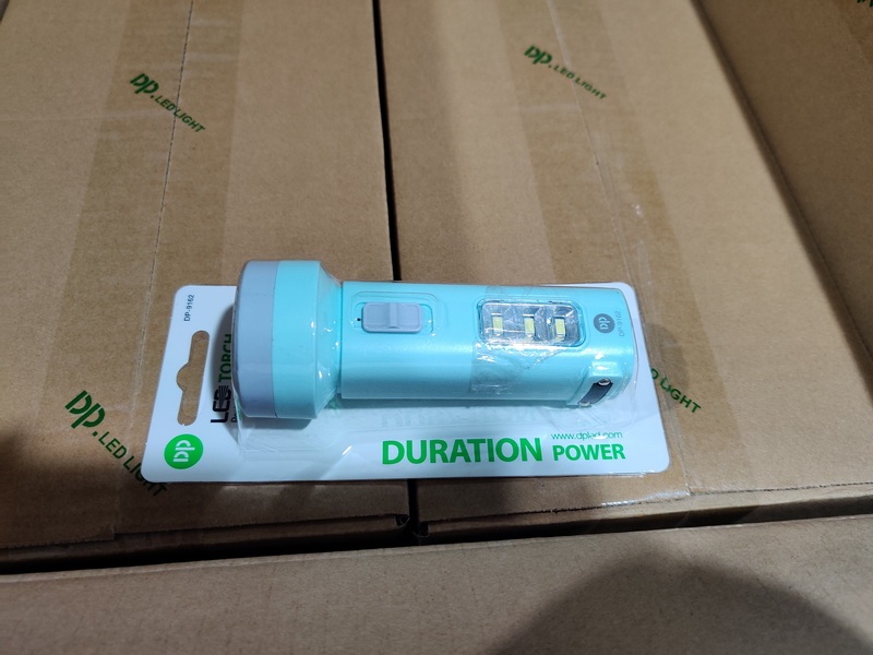 Portable Rechargeable LED Torch with 3W Power and Side Light