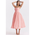 Custom casual short sleeve puff mini dress