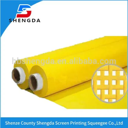 Shengda screen printing mesh made in china(yellow and white mesh 6T-165T)