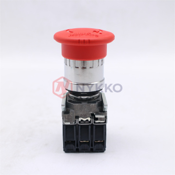 Harmony XB4 Metal Red Mushroom Stop Stop Butting زر 40 مم 22 مم XB4BS84441