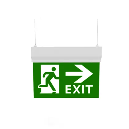 LED Fire Emergency Exit Sign for Power Outage Evacuation