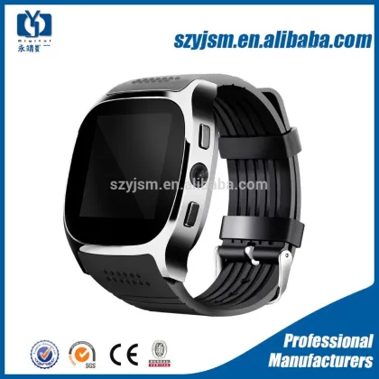 2017 Cheap smartwatch T8 smart watch sim card, T8 bluetooth mobile watch