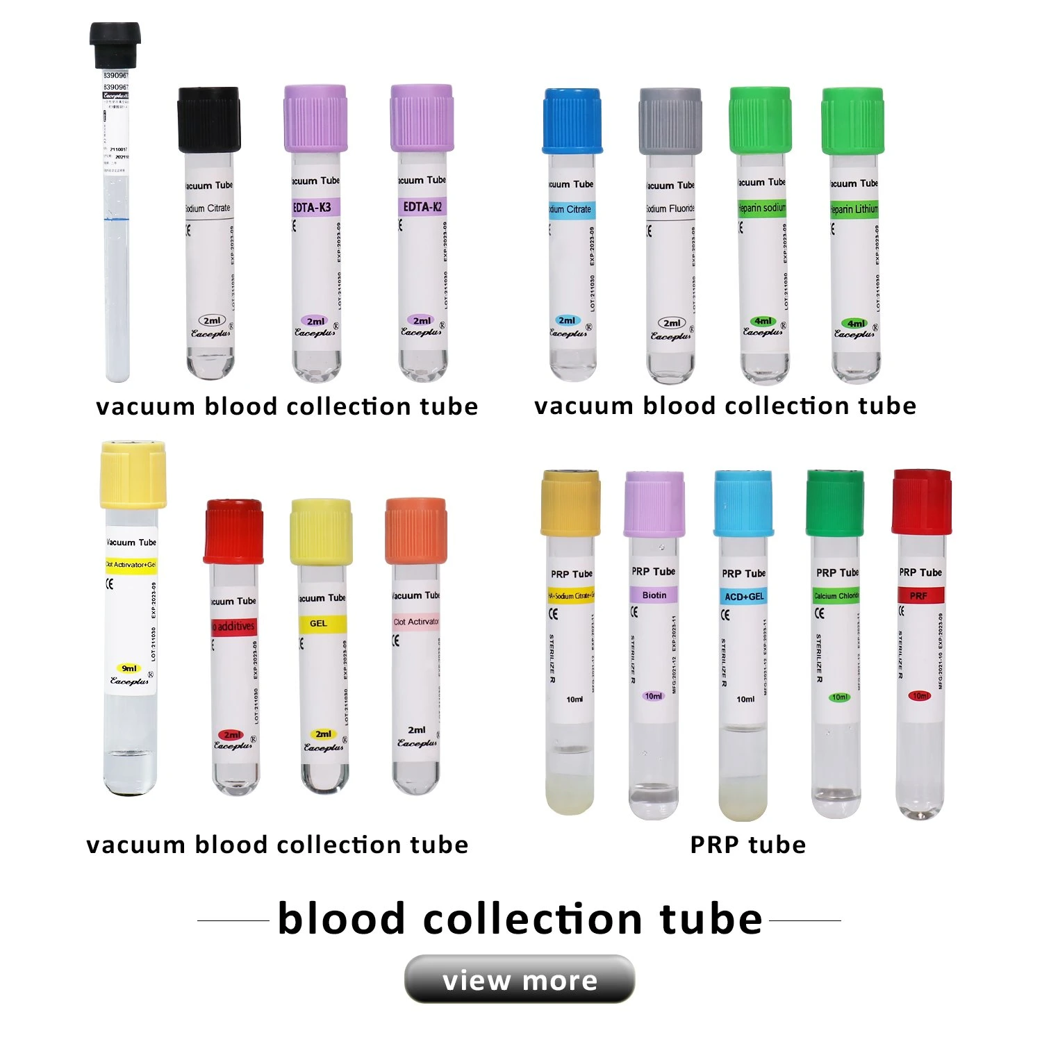 Стерильный сосуд для сбора крови EDTA K2 K3&ISO13485 CE