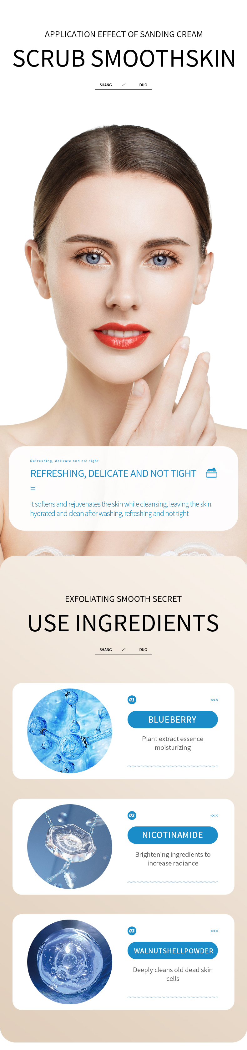 Blueberry Best Body Scrub To Remove Dead Skin, High Quality Blueberry