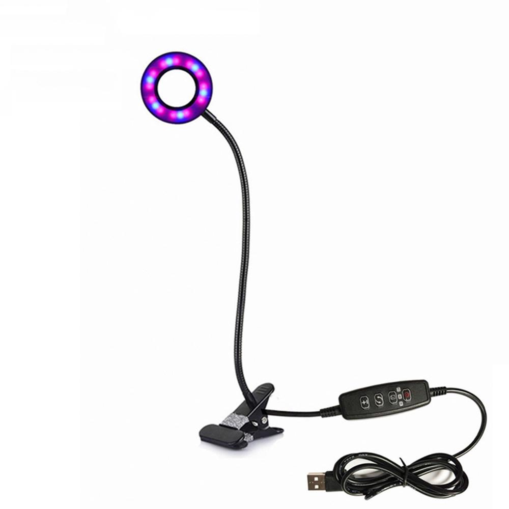 Led clamp plant growth lamp USB dimming timing