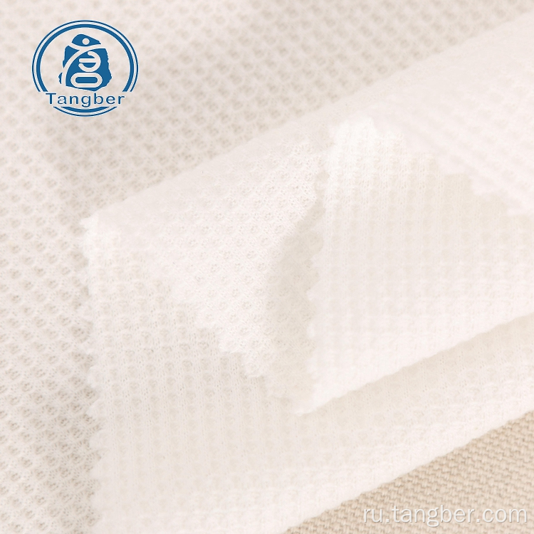 Вафельная ткань для вязания 65% полиэстера 35% хлопка