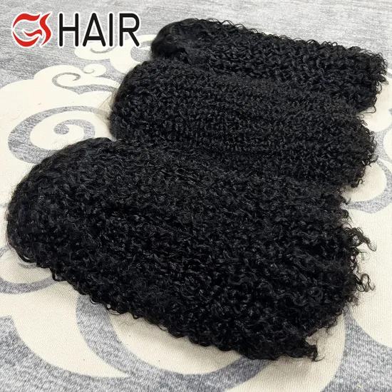 GS Cheap Short Bob Frontal Wigs: 100% Human Hair Kinky Curly Wigs for Black Women