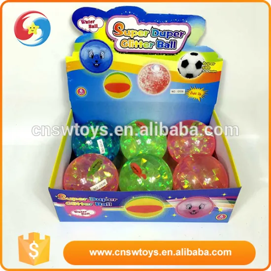 Promotional custom rubber 10cm muticolor flashing bounce ball