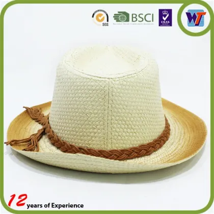 Wholesale Straw hat panama straw hat with wide-brim hats