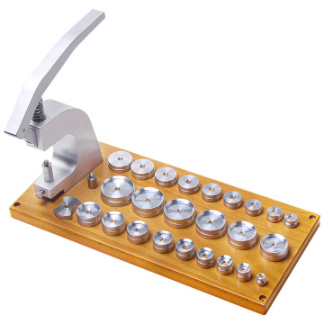 25-Piece Watchmaker's Tool Kit: Watch Back Cover Press Dies & Case Closers for Battery Replacement & Repair