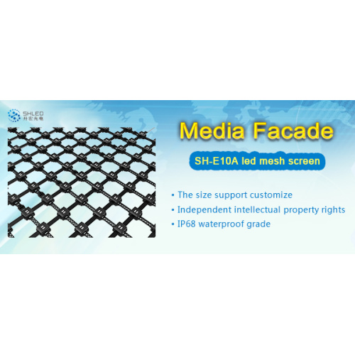 flexible led grid screen for building media facade