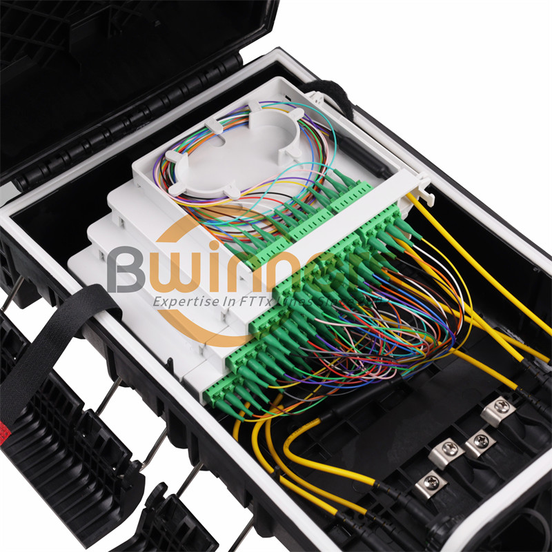 Caja NAP Preconectorizada 8 Port MPO 48 Cores LC ODN การก่อสร้างเครือข่ายด่วน