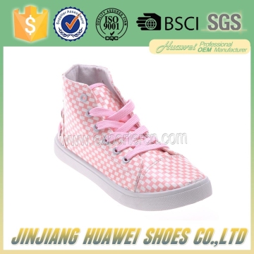 Low Price Injection PVC Outsole Ladies Canvas Shoes