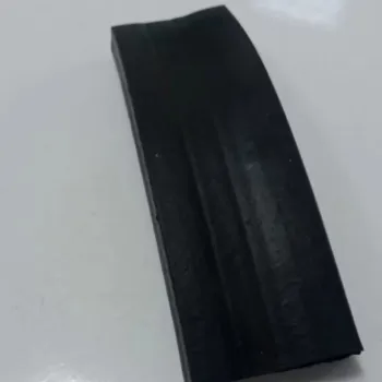 Black Soft Rubber Pad with Six Holes, 40mm x 10mm