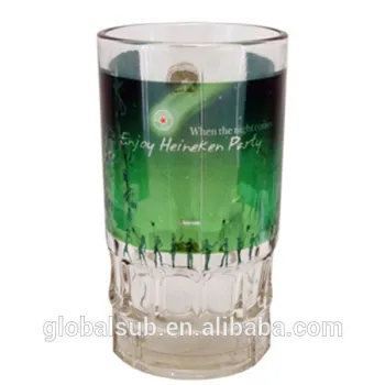 Glass Beer Mugs 22oz Sublimation Beer Mug with handle