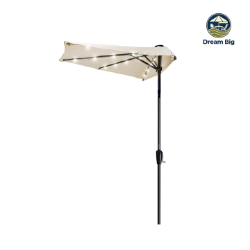 9ft all steel wall umbrella with LED light