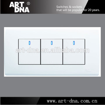 Top Quality A83 3 Gang Full Flat LED Switch