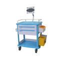 Carrinho de computador médico sobre rodas