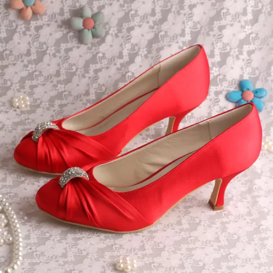 Purple Wedding Heels with Crystals