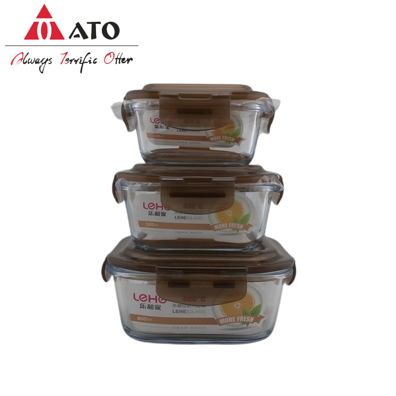 ATO Creative Microwave Lunch Box Borosilicato Contenitore alimentare