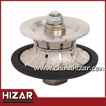 1-1/4" full bullnose vacuum brazed diamond router bit