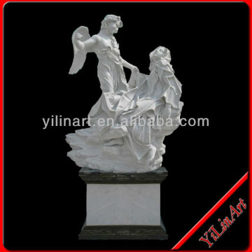 Western Style Marble Angel Warrior Statue