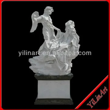 Western Style Marble Angel Warrior Statue