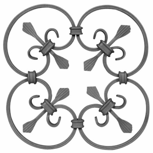 Wrought iron baluster ornament