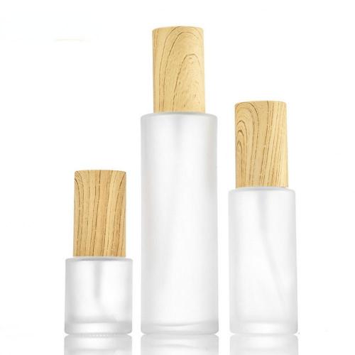 30ml Frosted Empty Cosmetic Lotion Serum Glass Bottle