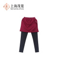 Pantalones de falda de dos piezas simulados de moda