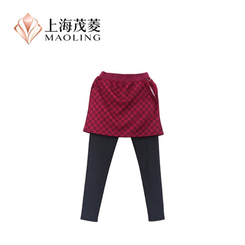 Pantalones de falda de dos piezas simulados de moda