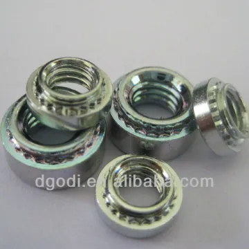 china manufacturing zinc plated steel clinch nut fastener