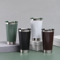 Vacuum insulated beer cup with bottle opener