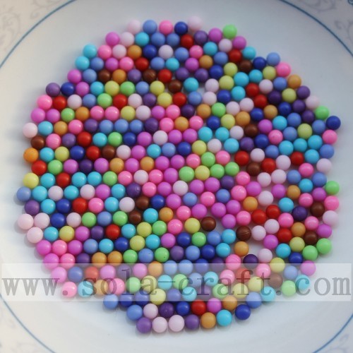 Perles multicolores de boule d&#39;accessoire de bijoux de mode sans trou